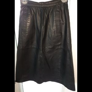 Faux leather  skirt